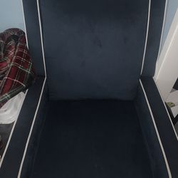 Blue rocker chair