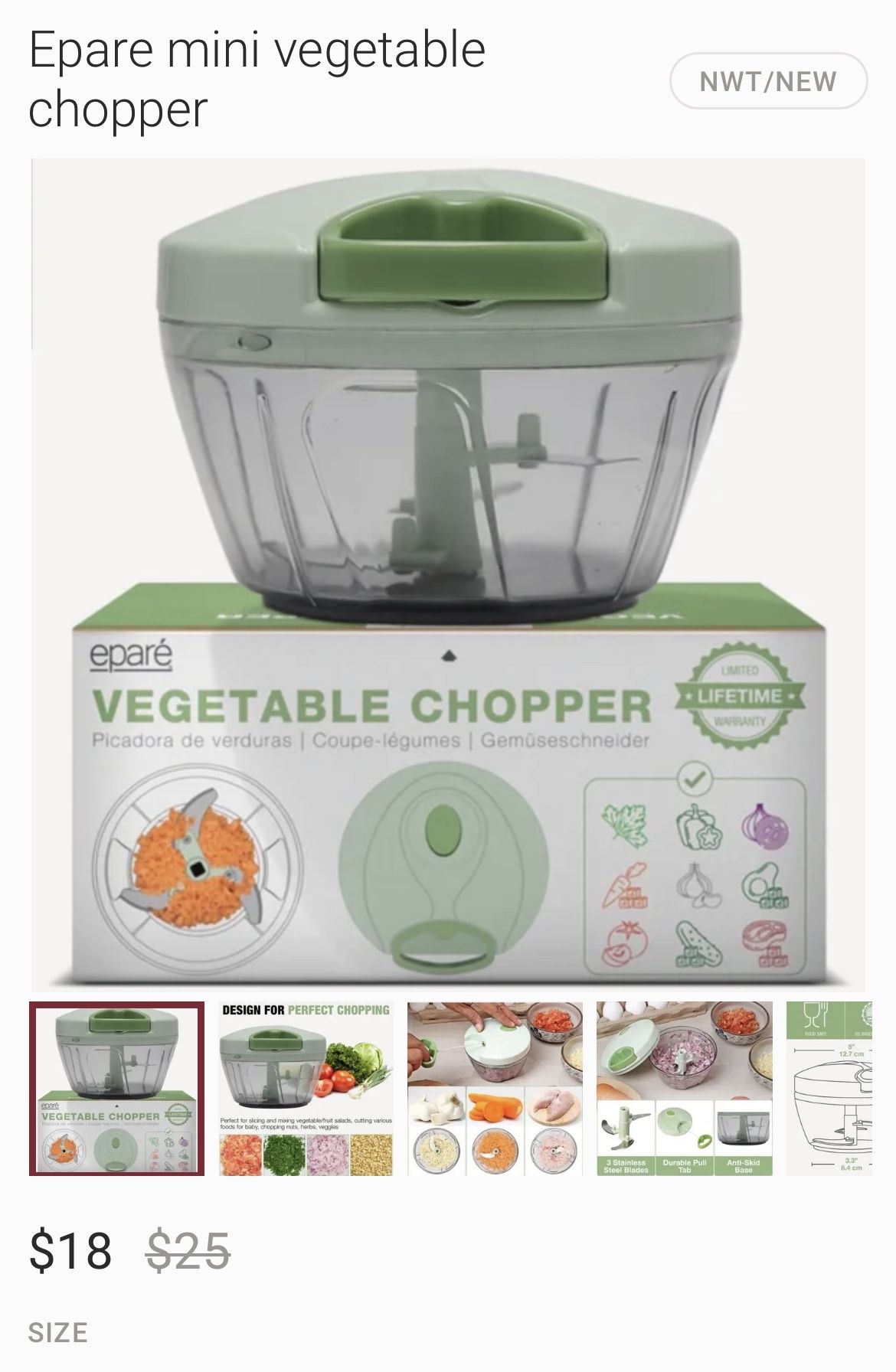 Epare Vegetable Chopper for Sale in Durham, NC OfferUp