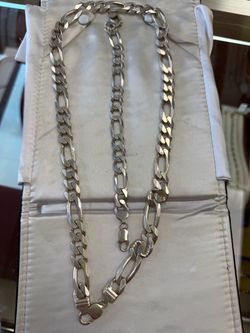Sterling Silver "Nickel Free" 18 Mm Figaro Chain 24