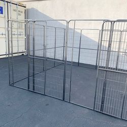 (NEW) $360 Dog 16-Panel Playpen, 10x10x5ft Tall Heavy Duty Pet Exercise Fence Crate Kennel Gate