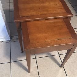 Two Wood Tables Unique 