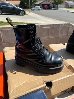 Doc Martens Platform Jadon Boots Black Leather