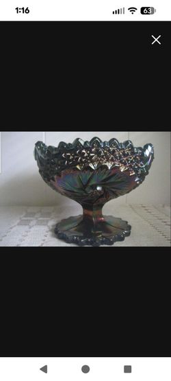 Fenton Dark Amethyst Carnival Glass