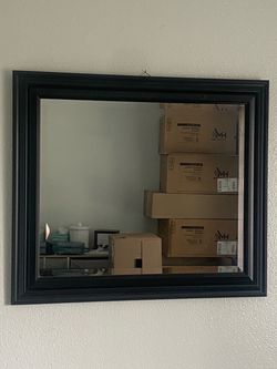 Black Framed Wall Mirror
