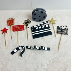 Movie Night Cake Topper