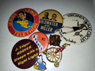 Vintage buttons and pins