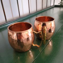 100% Copper Mugs (2)