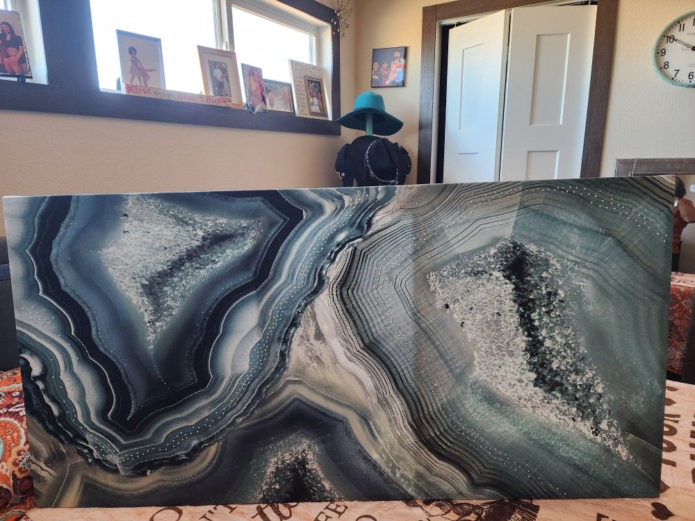 Portrait Tile Waves Teal