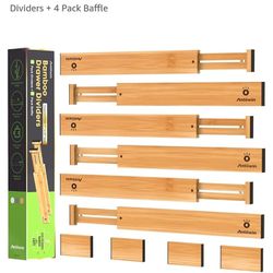 New ANTOWIN Bamboo Drawer Dividers

