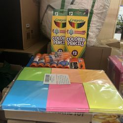 1 Sticky Notes,  2 Color Pencils,  2Elmer Glue