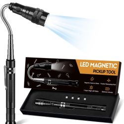 LED Magnetic Pickup Tool, Christmas Gifts for Men Him Stocking Stuffers, with Led lights