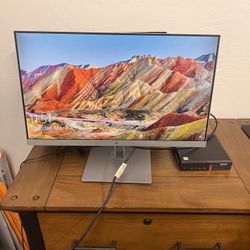 Lenovo Thinkcentre Desktop And Hp Monitor