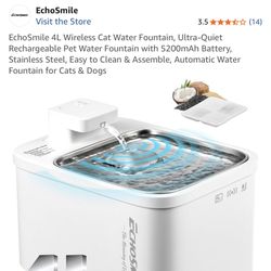 Echosmile 4L automatic pet fountain 