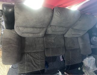 Comfortable reclining sofa and loveseat set