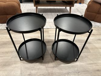 Metal Side Tables (Set Of 2)