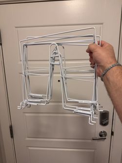 6 Metal White Top Closet Organizer Dividers 