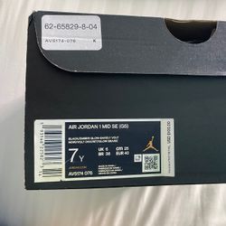 Air Jordan’s 1- Size 7 Youth