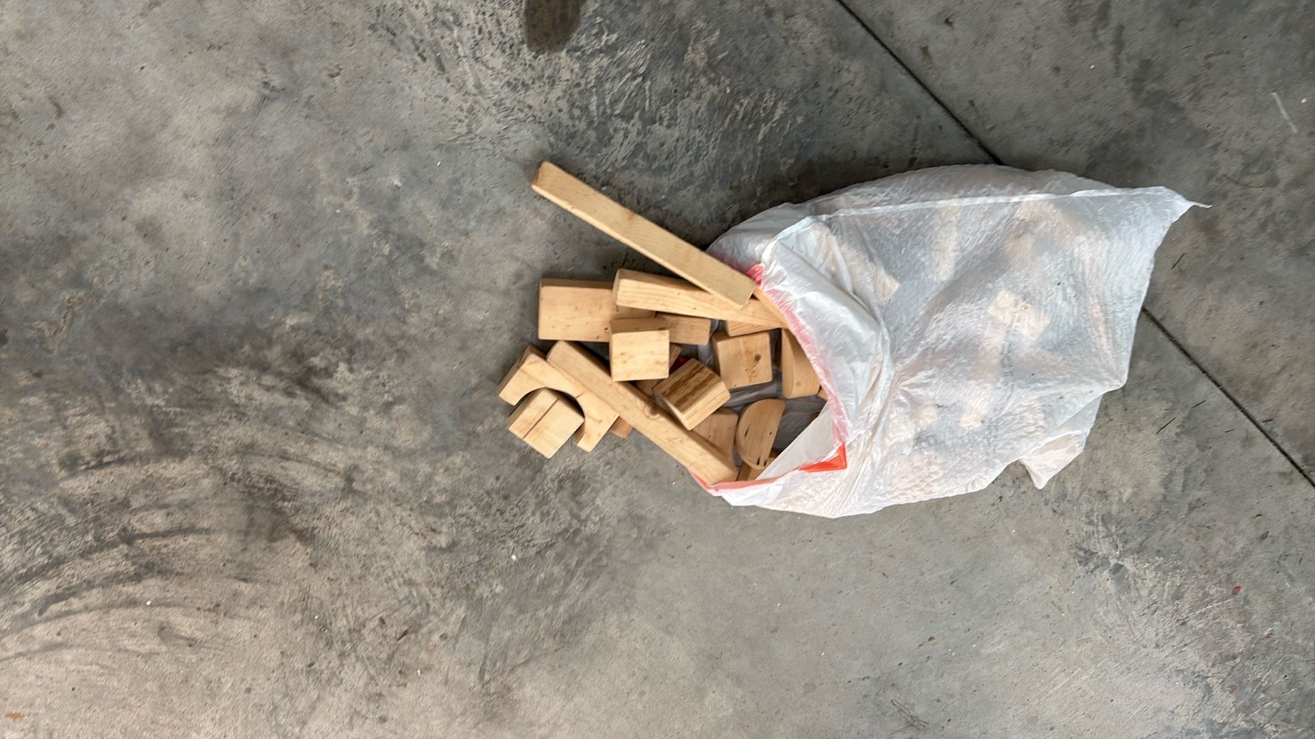 Kids Play Wooden Blocks