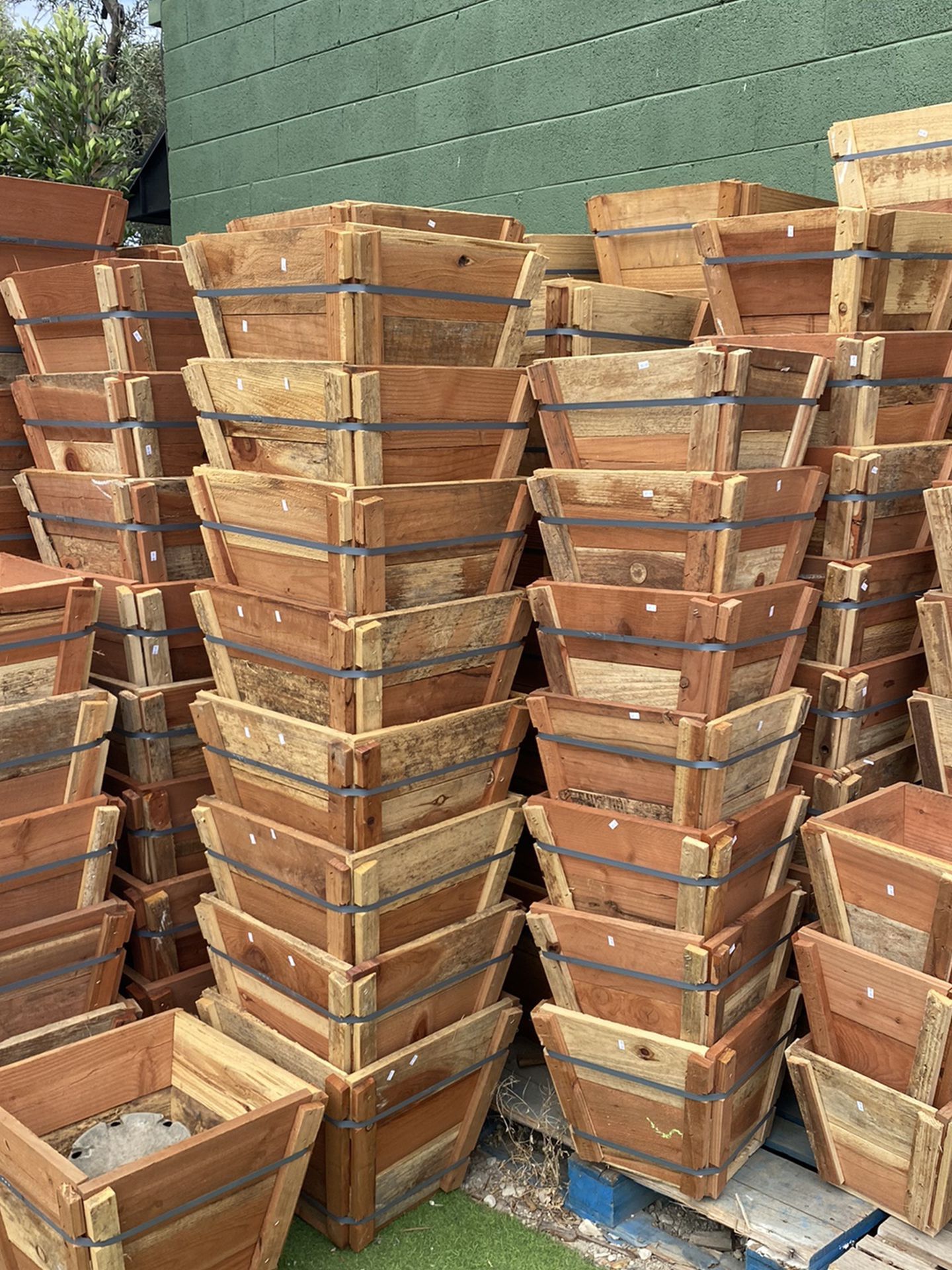 Redwood Planter Boxes for Herbs/Veggies/Trees/Plants/Light poles Starting @$19