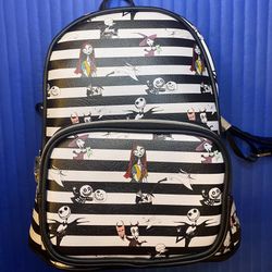 Disney (similar to Loungefly) NBC Nightmare Before Christmas Halloween Jack Skellington, Sally, Zero, etc AOP Mini Backpack - NWT 