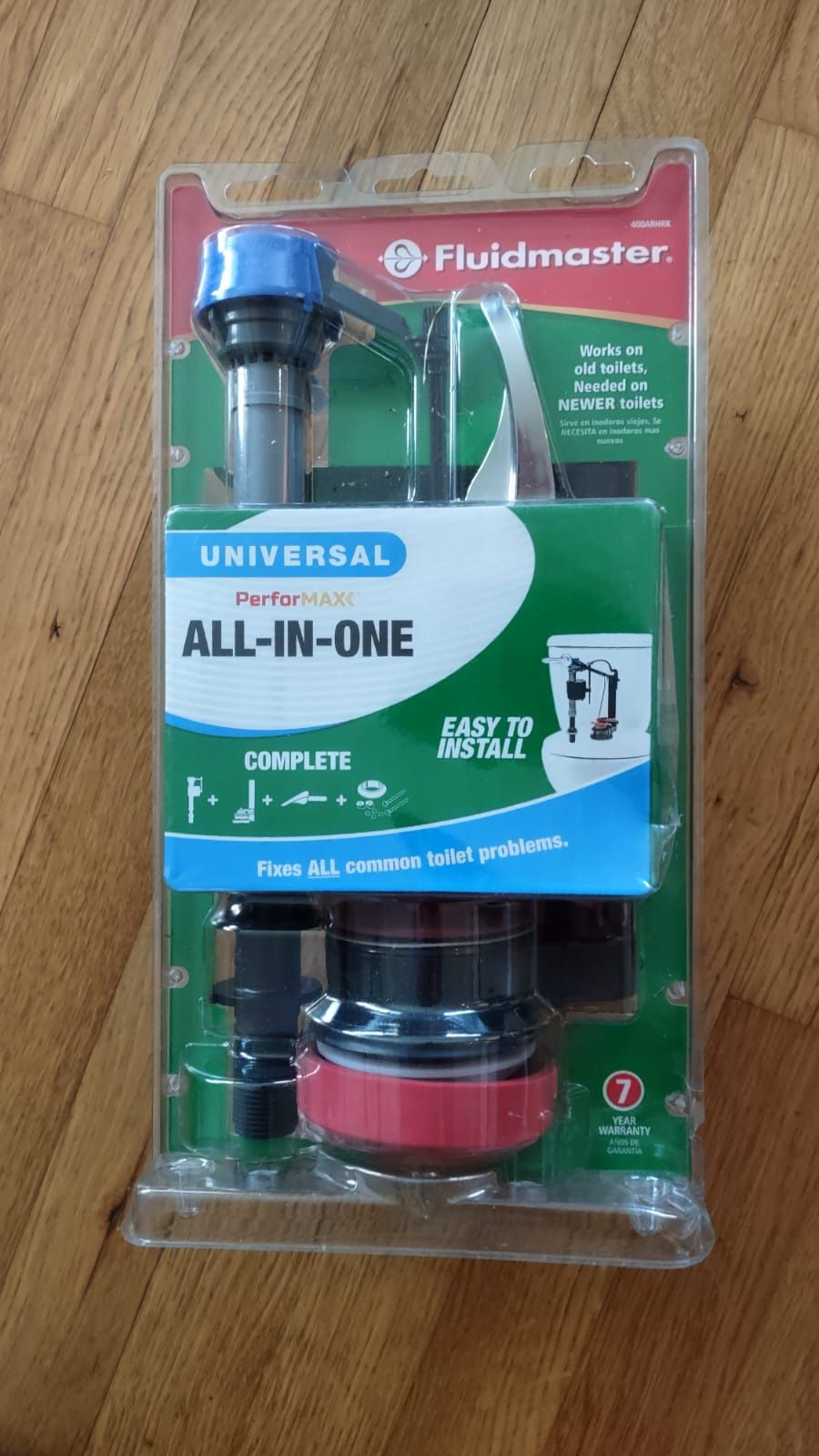 Fluidmaster PerforMAX All-In-One Toilet Repair Kit Flush Valve and Fill Valve