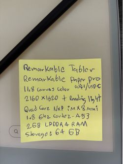 reMarkable Paper Pro 11.8 Bundle w/ Marker Plus &  Premium Leather Book Folio