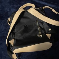 Tommy Bahama Beige, And Black Backpack