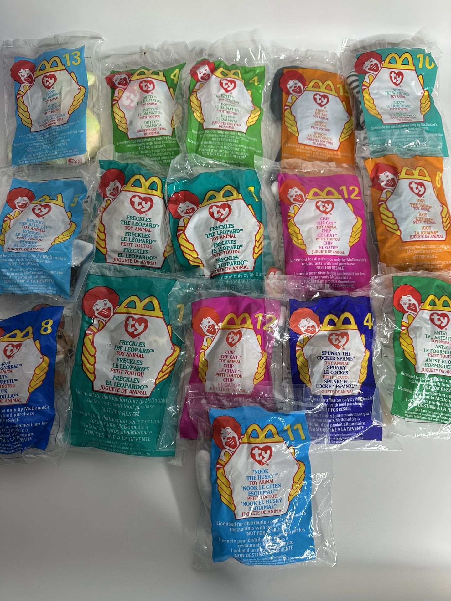 McDonald’s TY Beanie Babies lot (sealed, 1999–2000)