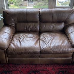  Leather  Loveseat Sofa 