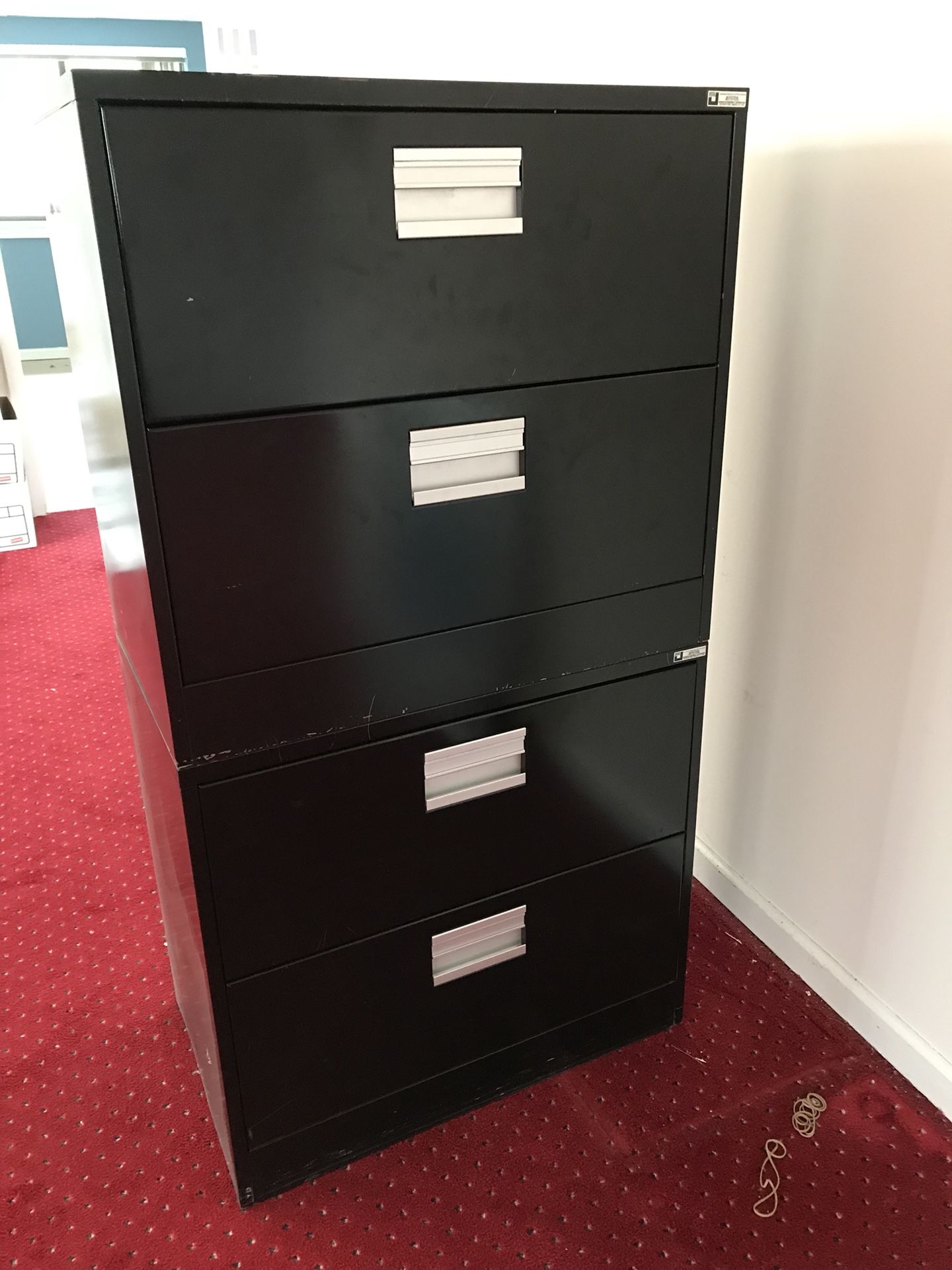 Jefsteel 4-Drawer Lateral File Cabinet.