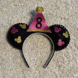 Disney Birthday Ears 8 Years Old