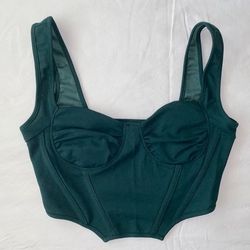 SHEIN Women's Green Corset