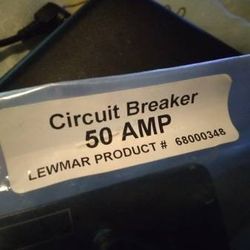 💦 BOAT PART *NEW* LEWMAR Circuit Breaker 50 Amp