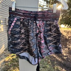 REWASH Juniors Boho Pulled String Shorts 