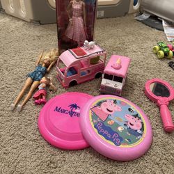 Barbie the Movie Doll Lot with Small Van Car 