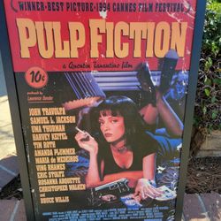 Pulp Fiction Wood Poster
