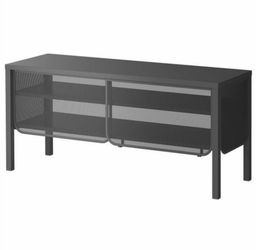 IKEA nittorp Dark Gray TV Stand with Mesh Doors (UTC area)