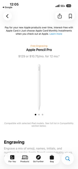 Apple Pencil Pro new