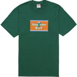 NEW Supreme Beef Tee Light Pine / Medium