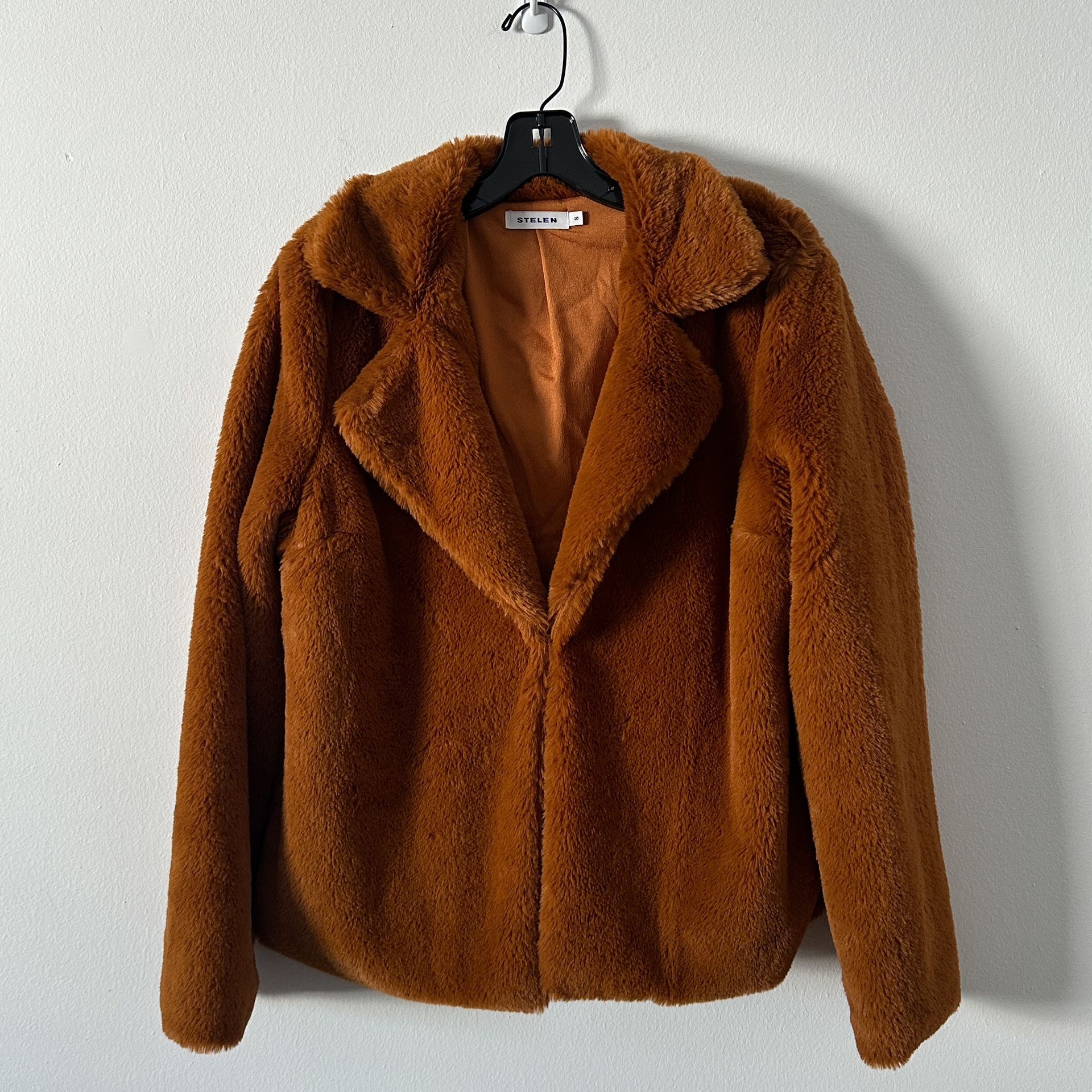 Need Supply Co Stelen Faux Fur Brown Jacket Size S