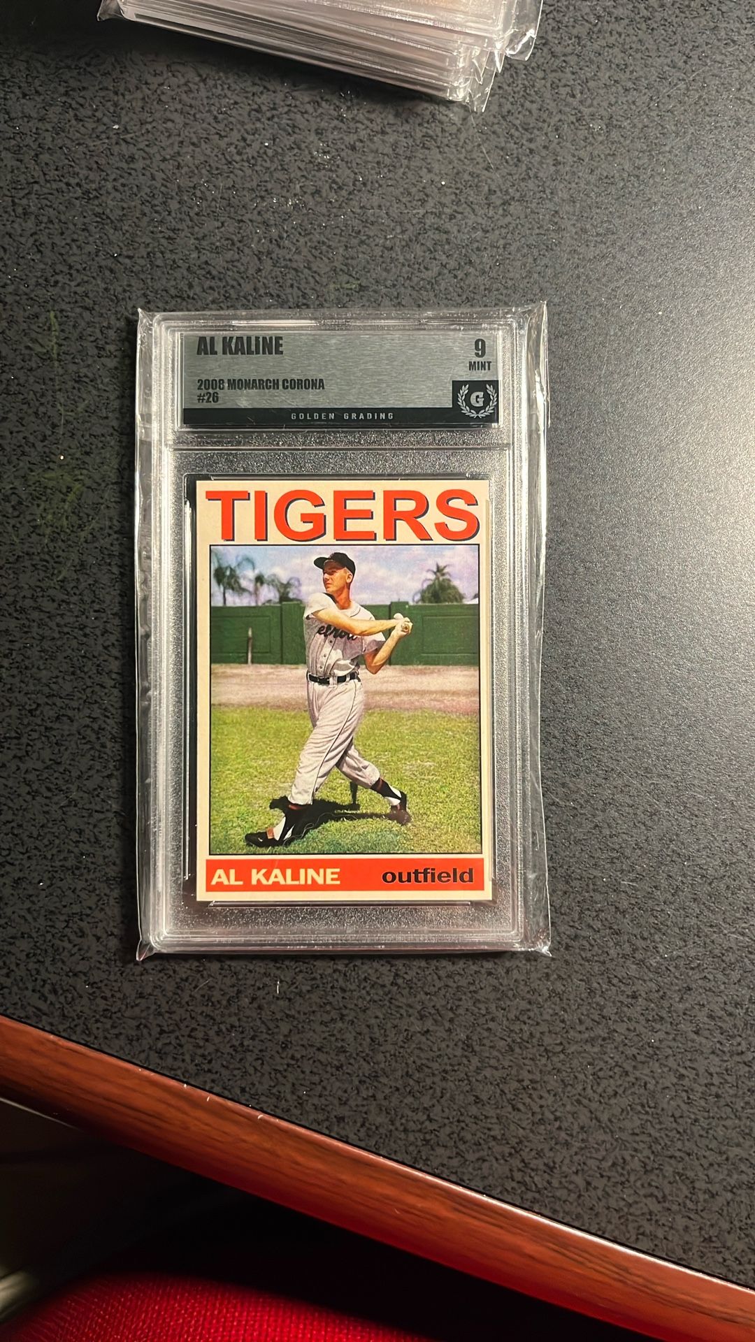 Al Kaline, Tigers ‘55 Season Baseball Card -Graded 9