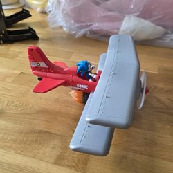 Sonic biplane playset