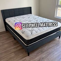 New Queen Bed Frame With Mattress