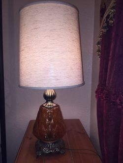 Vintage 1970 Lamps. Cast iron bottom