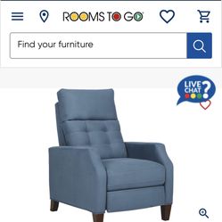 Blue Recliner 