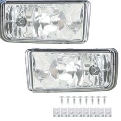07-13 Chevy Silverado Clear Fog Lights W/ LED White Bulbs