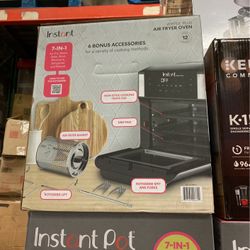 Instant Air Fryer 6 Bonus Accessories 