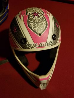 Fulmer DOT sz Small Rockstar pink helmet dirt bike