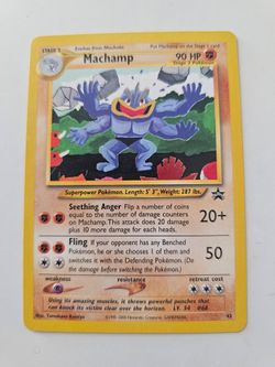 NM 2002 POKEMON LEAGUE PROMO BLACK STAR #43 MACHAMP