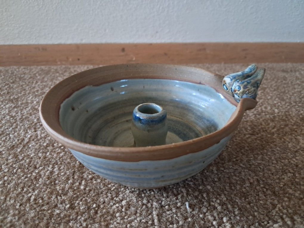 Studio Art Pottery Candleholder